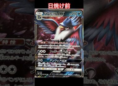 ドンカラスGXの日焼けポケカ #ポケモンカード #ポケカ