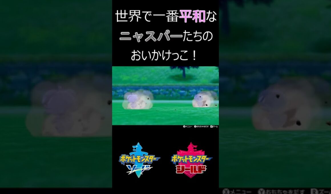 ニャスパー達による世界一平和なおいかけっこ！　#shorts 　#ポケモン　＃ニャスパー