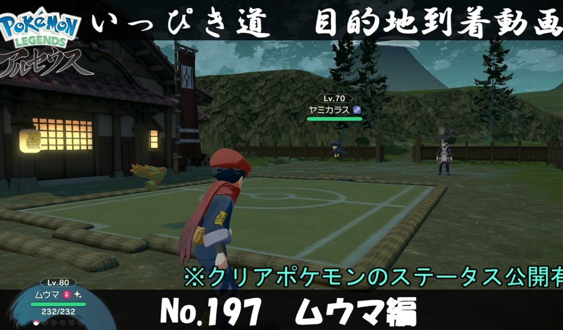 【いっぴき道攻略】No.197 ムウマ編【Pokémon LEGENDS アルセウス】