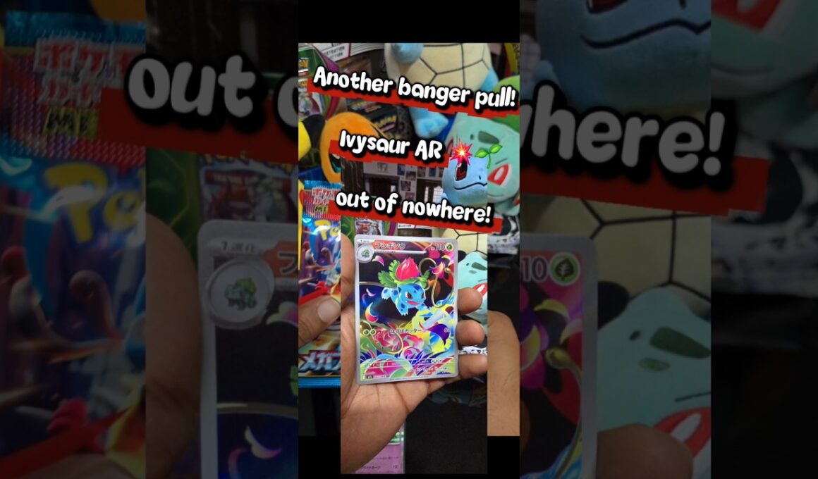 Pokémon Japanese Mega Brave Booster Pack  🇯🇵✨Can’t Believe I Pulled an Ivysaur AR! 🌿🔥 #pokemontcg