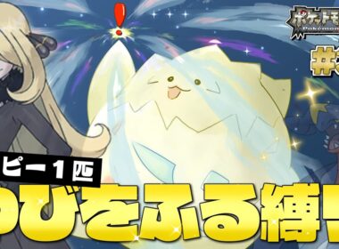 プラチナをトゲピー１匹のゆびをふるだけでクリアする旅#３３【ゆっくり実況】【ポケモンDPPt】