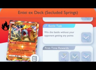 Pokémon TCG Pocket - Entei ex Deck (Secluded Springs) | Flawless Victory Mission