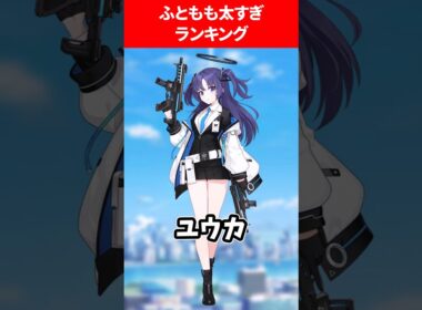 ふともも太すぎるランキング #ブルアカ #ブルーアーカイブ