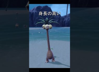 ナッシーを水の中　身長 #ポケモン #ポケモンsv #ナッシー