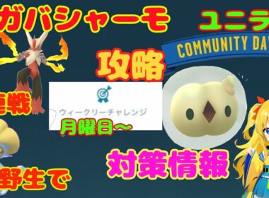 メガバシャーモ2連戦、野生ユクシー‼　ユニランのコミュデイ注意点を解説