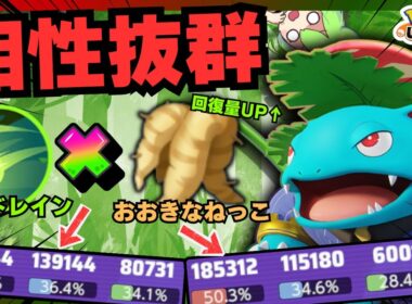 【新もちもの】”おおきなねっこ”で超級のレイドボスになっちまった件について『フシギバナ』立ち回り徹底解説【ポケモンユナイト】
