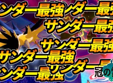 サンダー最強！サンダー最強！サンダー最強！【ポケモン剣盾】