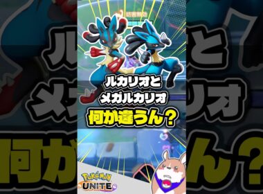 【メガシンカ】ルカリオとメガルカリオの違い #ポケモンユナイト #店長すぐ