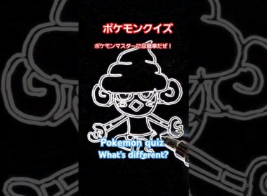 間違い探しだよ！アサナンどこが違うかわかるかな？What's different?pokemon quiz #ポケモンクイズ #quiz #ポケモン #pokemon #イラスト