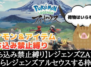 【持ち込み禁止縛り】レジェンズZA前に一からレジェンズアルセウスをする枠【ポケモンレジェンズアルセウス】