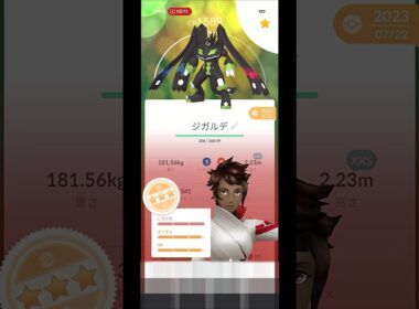 ポケモンGO　パーフェクトフォルムのジガルデをPL15からPL40まで強化をやってみた。