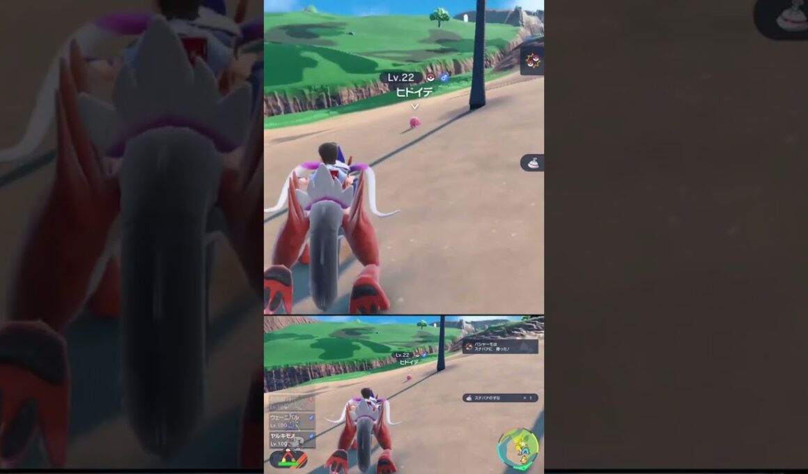 素材集め の邪魔をしないでくれ 色違い ヒドイデ #shorts #ポケモンsv #碧の仮面 #碧の円盤