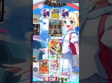 【ポケポケ】ゴウカザルの2連続フレアドライブのコンボが決まった1試合が気持ち良すぎた！　#ポケポケ　#shorts