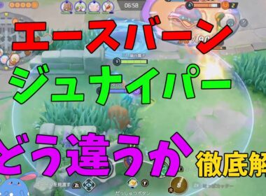 ADCの王が使い込んだエースバーンとジュナイパーの違いを徹底解説！の巻【ポケモンユナイト】【詳細解説1049】