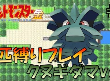 【ポケモン金銀】ポケモン1匹縛りプレイ!!クヌギダマきみに決めた！part1【ゲーム実況】【縛りプレイ】