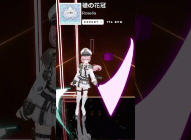 【Beatsaber / 創作譜面】Roselia - 礎の花冠 / BanG Dream(正面) #shorts #kyouarashi #創作譜面