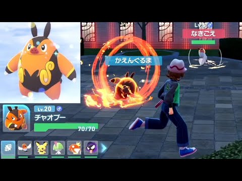 【ポケモンZA】ポカブ進化チャオブー強い技かえんぐるま・グロウパンチ序盤プレイ動画