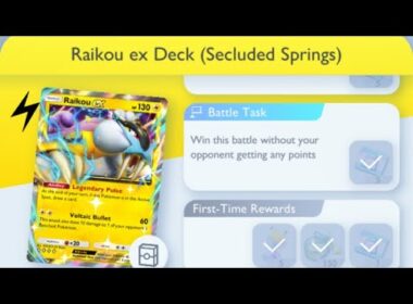 Pokémon TCG Pocket - Raikou ex Deck (Secluded Springs) | Flawless Victory Mission