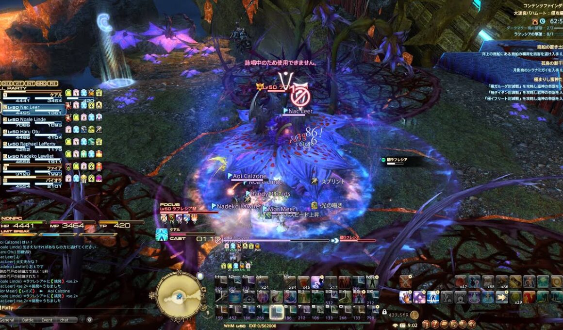 【新生FF14】 バハムート：侵攻編 1層 ラフレシア / 白視点