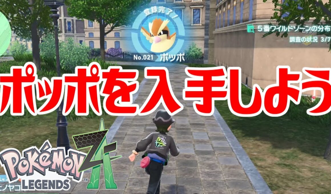 【ポケモンZ-A】ポッポを入手しよう【Pokémon LEGENDS Z-A】