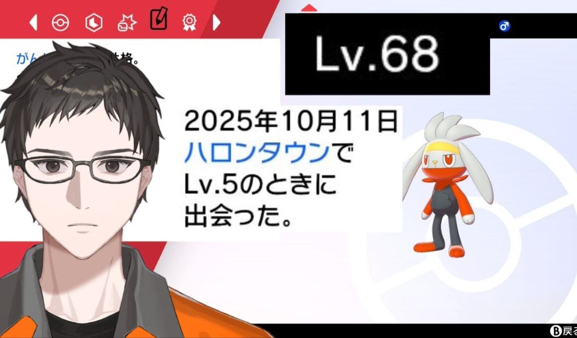 【ポケモン剣盾】バッジ6個目～　アメで育てたラビフットでガラル地方を振り返る