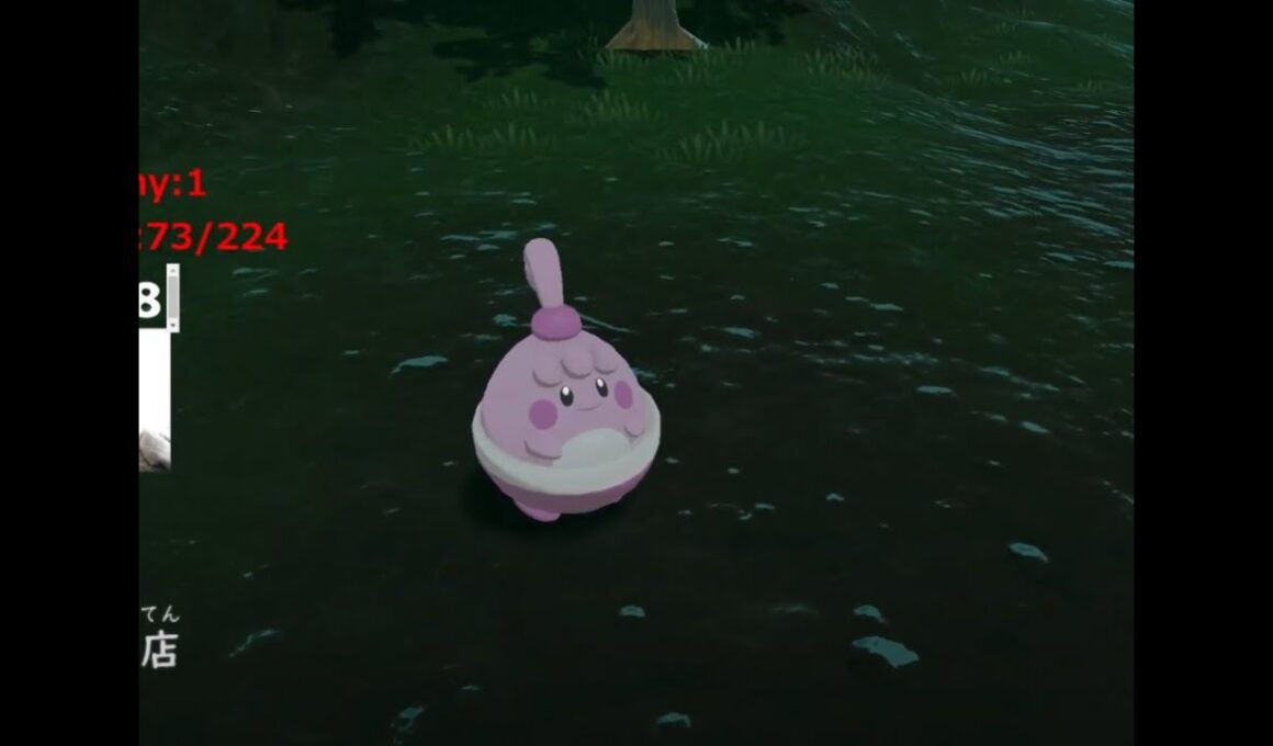 【ポケモンレジェンズ】色違いピンプク　ゲットした EPIC SHINY Happiny Pokémon Legends: Arceus　【ポケモンレジェンズ アルセウス】