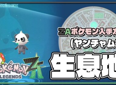 【ポケモンレジェンズZA攻略・生息地図鑑No.047】ヤンチャム生息地（Pancham）