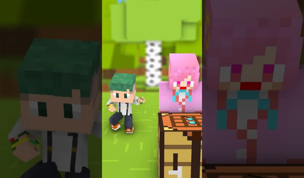 バレずに後ろで踊ってみた結果...？🤣『マイクラアニメ』【まいくら・マインクラフト】