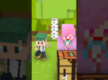 バレずに後ろで踊ってみた結果...？🤣『マイクラアニメ』【まいくら・マインクラフト】