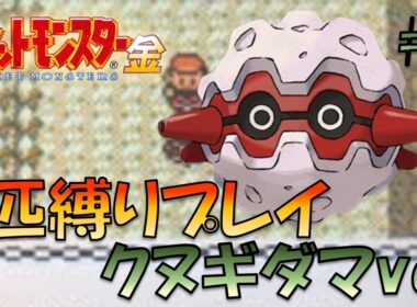 【ポケモン金銀】ポケモン1匹縛りプレイ!!クヌギダマきみに決めた！part4【ゲーム実況】【縛りプレイ】