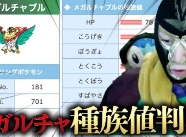 【自認メガルチャブル】俺の種族値が判明したらしいので『強いか弱いか』を判断します【ポケモンレジェンズZA Pokémon LEGENDS Z-A メガシンカ】