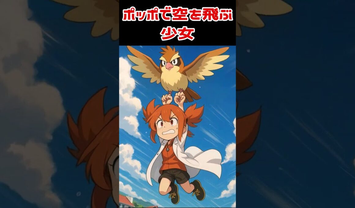 ポッポで空を飛ぶ少女【#Shorts】」