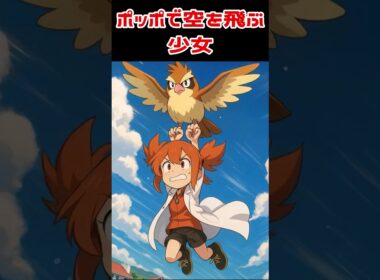 ポッポで空を飛ぶ少女【#Shorts】」