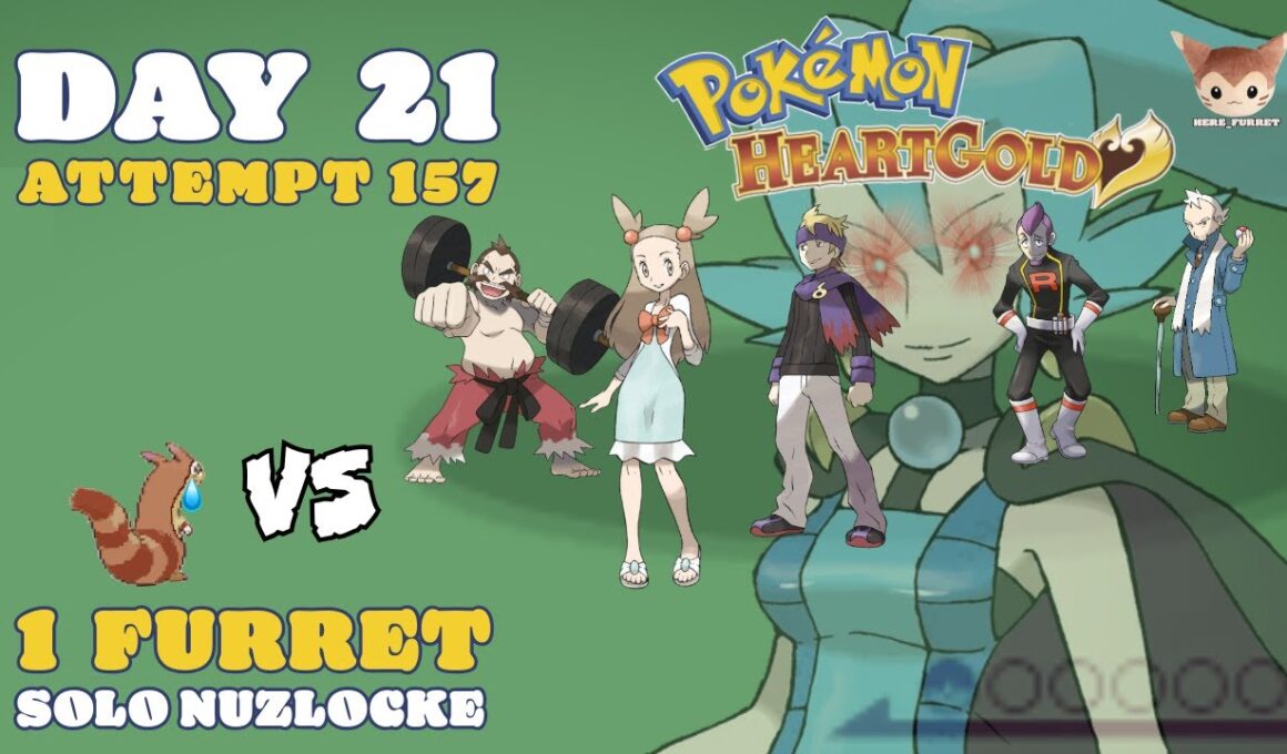 DAY 21  |  Nuzlocking Pokémon HeartGold with one Furret! (Attempt 157:Brand New Day)