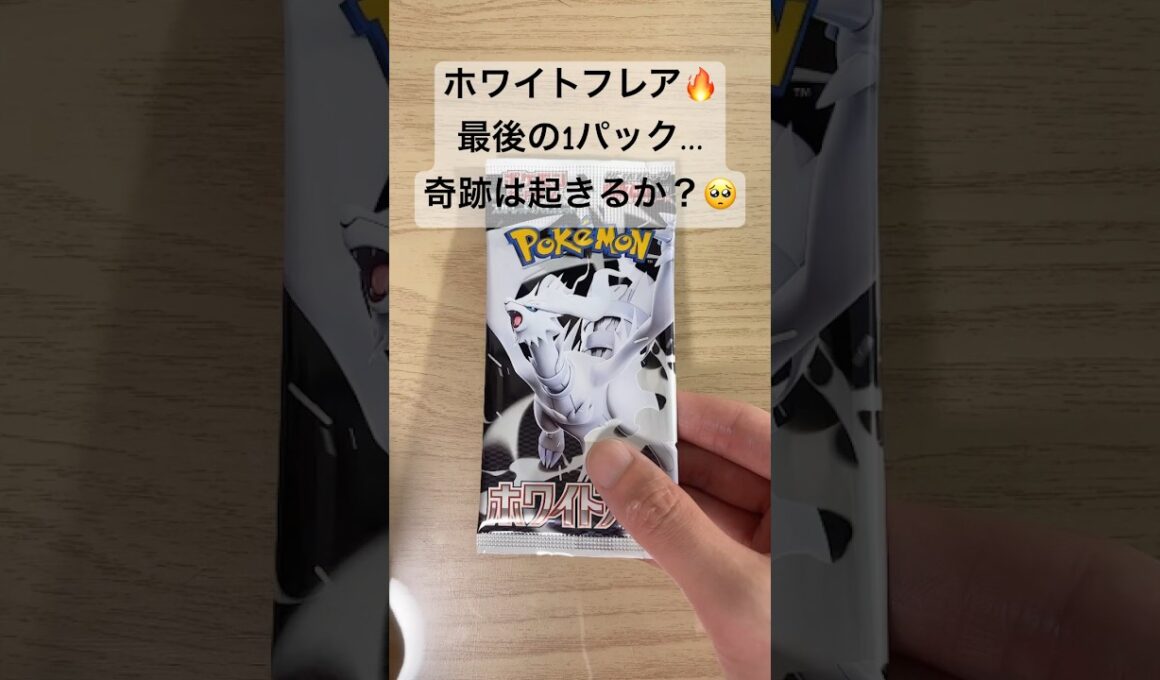 【ポケカ】バラ10パック開封結果発表！レシラムex BWRはGETできたのか！？ #ポケカ   #ポケモンカード   #ポケカ開封   #ホワイトフレア   #shorts