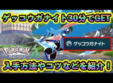 【ポケモンZA】メガゲッコウガ進化に必要な「ゲッコウガナイト」をGET！入手方法やコツなどを紹介！【ポケモンレジェンズZA】