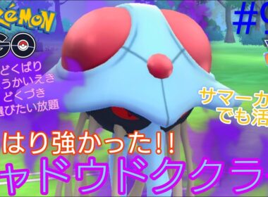 【サマーカップ】【スーパーリーグ】やはりドククラゲは強かった‼︎サマーカップでも大活躍‼︎シャドウドククラゲ、ノコッチ、ドダイトス