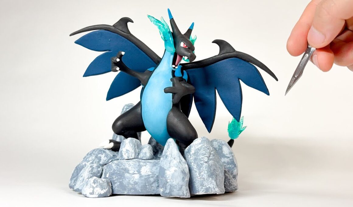 メガリザードン xのフィギュアを粘土で作る| Pokémon LEGENDS Z-A | 【ポケモン】