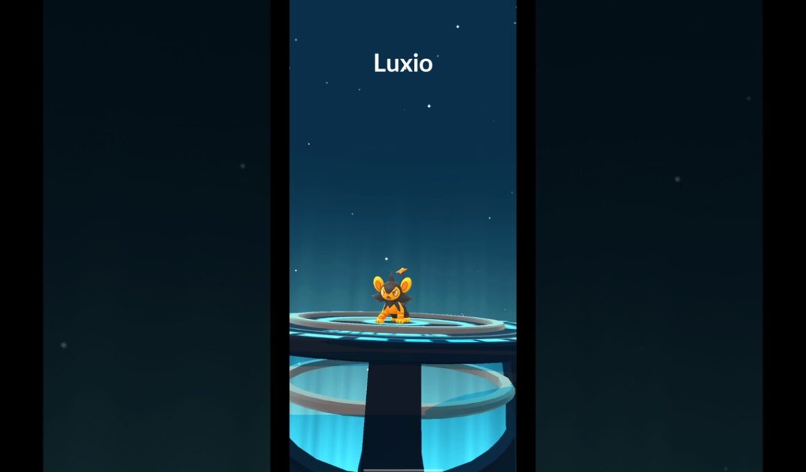 PokeGOThy Shiny Shinx Evolved into Shiny Luxio ✨ | Pokemon GO Shorts