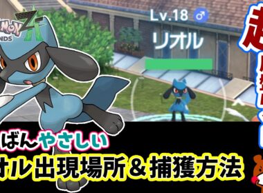 【ポケモンZA】超序盤でもゲットできる！リオルの出現場所とモンスターボールで効率よく仲間にして2匹目もゲットする方法！ポケモンレジェンズZA