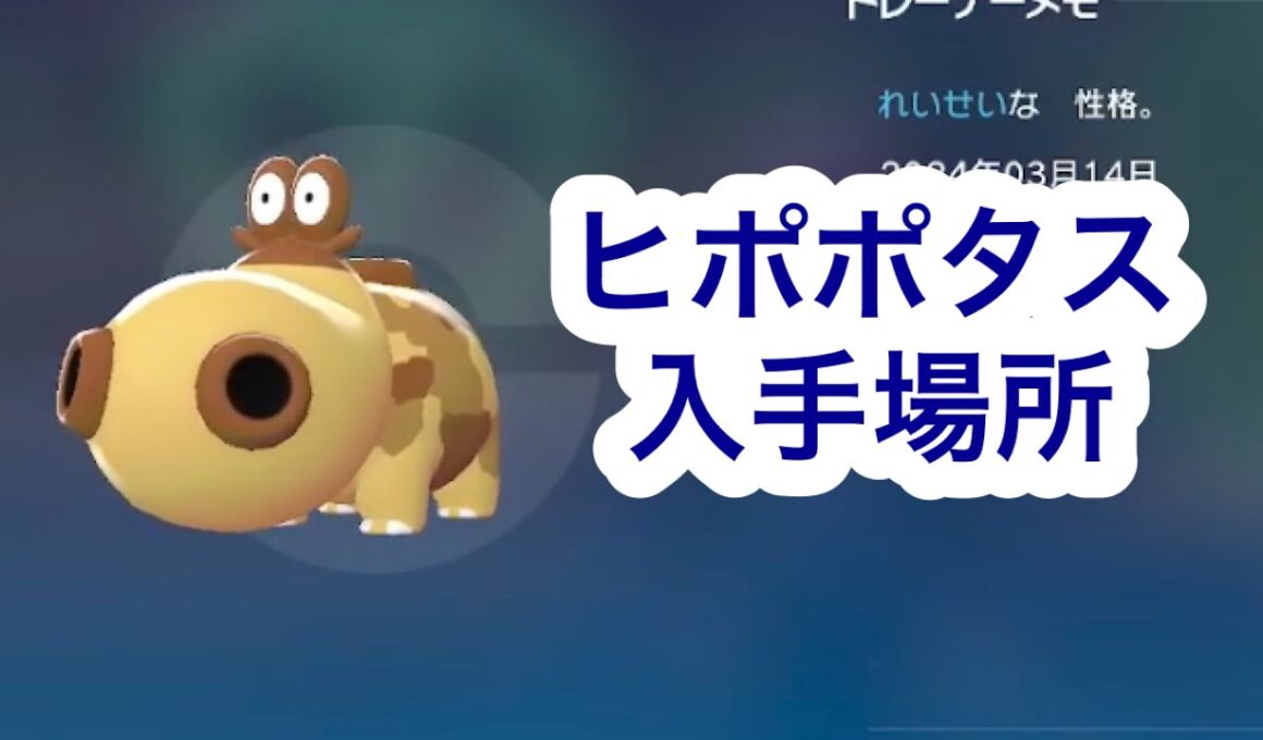 【ポケモンZA】ヒポポタス入手場所