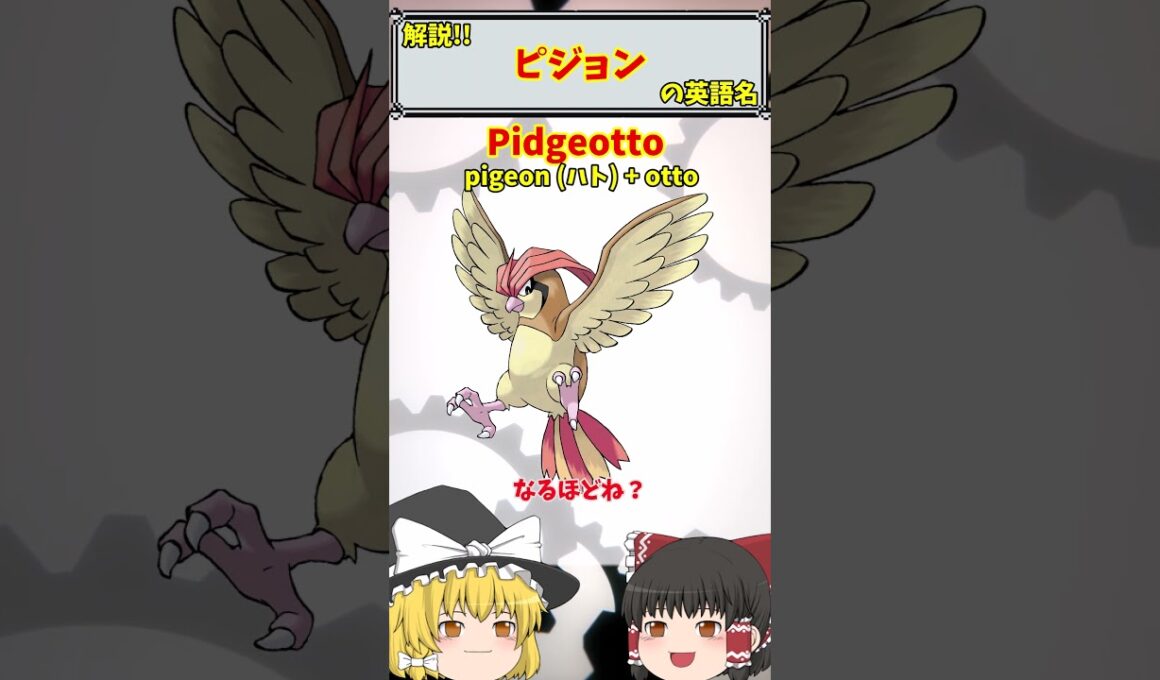 【英語でポケモン】No.017 ピジョン【海外ポケモン】 #ポケモン #ポケモンゆっくり解説 #ポケモン解説 #海外 #英語 #toeic