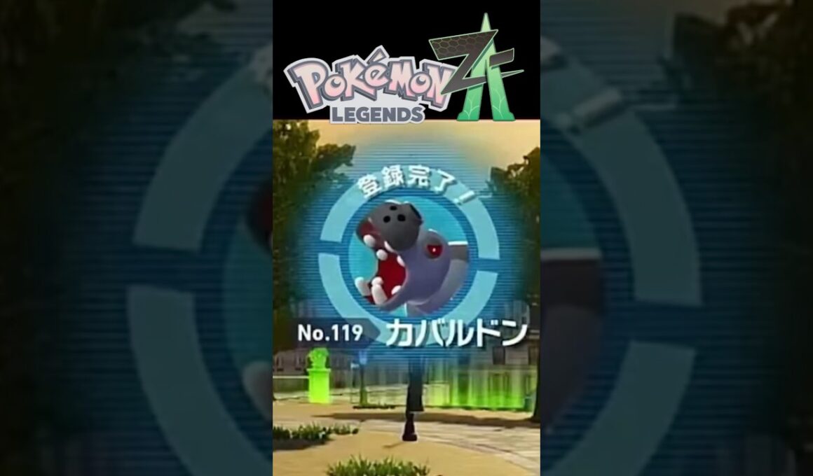 カバルドン色違いに偶然遭遇、GET‼︎【ポケモンZA】