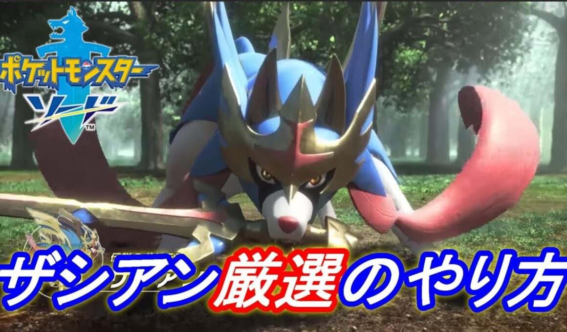 【ポケモン ソード】簡単なザシアン厳選作業のやり方！妥協ポイントの説明！【ポケモン剣盾】