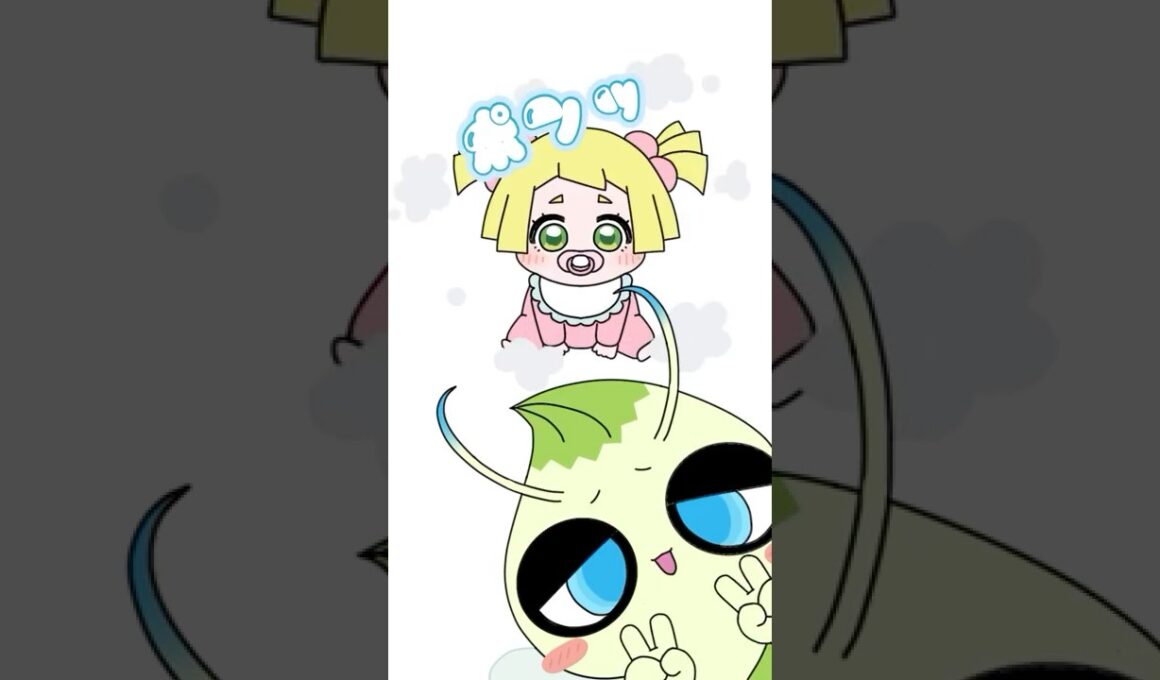 【ポケポケ】なんでも退化させちゃう暴走セレビィ【手描きアニメ】#shorts #ポケポケ #ポケモン #手描きアニメ #セレビィ #リーリエ #未知なる水域