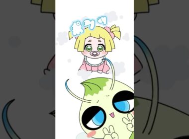 【ポケポケ】なんでも退化させちゃう暴走セレビィ【手描きアニメ】#shorts #ポケポケ #ポケモン #手描きアニメ #セレビィ #リーリエ #未知なる水域