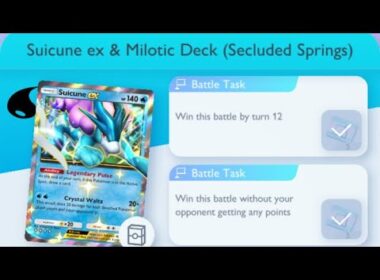 Pokémon TCG Pocket - Suicune ex & Milotic Deck (Secluded Springs) | Early Win Mission