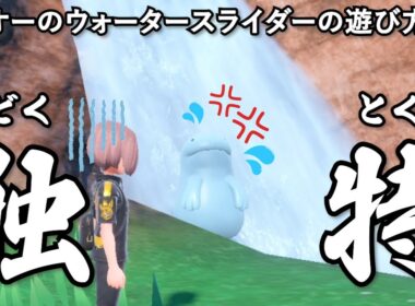 ヌオーのウォータースライダーの遊び方が独特な件【ポケモンSV】