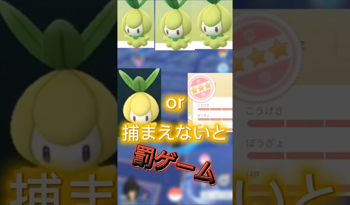 チュリネスポットライトアワーで色違いor100捕まえれなければ罰ゲーム…　#ポケモン #ポケモンgo  #色違い #shorts