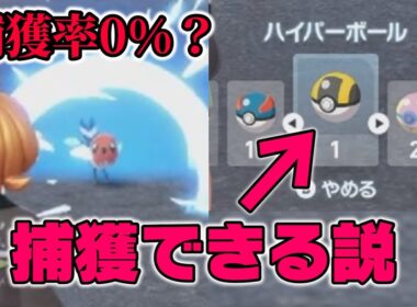 【ポケモンZA】もしも“絶対に捕まらないヤヤコマ”に、バグで入手したハイパーボールを投げたら捕まる説【負けイベント】